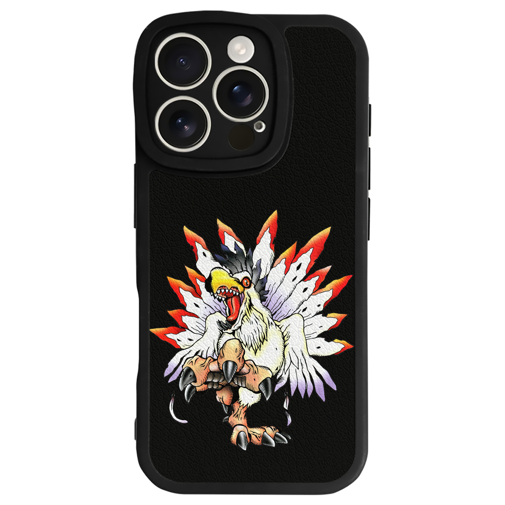 （画像用） Digimon デジタルモンスター/デジモン 【iPhone 16シリーズ対応】シリコンスマホケース（レザー調） 材質：シリコン
